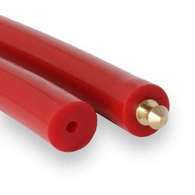 PU75A 6,3 × 2,5 - dutý hladký (80 ShA, červený)
