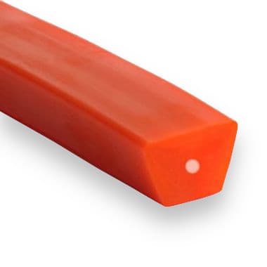 PU75A 22 × 14 (22/C) - hladký zesílený (80 ShA, skelné vlákno, oranžový) - 50m balení