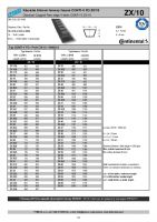 Rozměry a parametry klínových řemenů CONTI-V FO 10/ZX - náhled