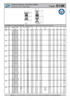 Rozměry a parametry ozubených řemenic STD S14M pro pouzdra Taper Lock - náhled
