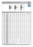 Rozměry a parametry ozubených řemenic XL pro palcové řemeny standard - náhled