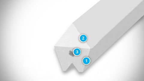 Konstrukce špičatého polyuretanového klínového řemenu zesíleného tažným vláknem