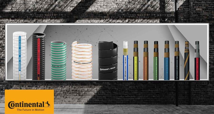 Hadice Continental - různé výrobní programy společně