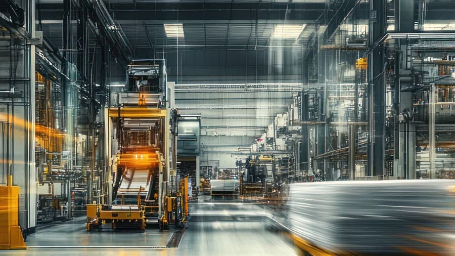 Ilustrační obrázek &ndash; moderní průmyslová výroba