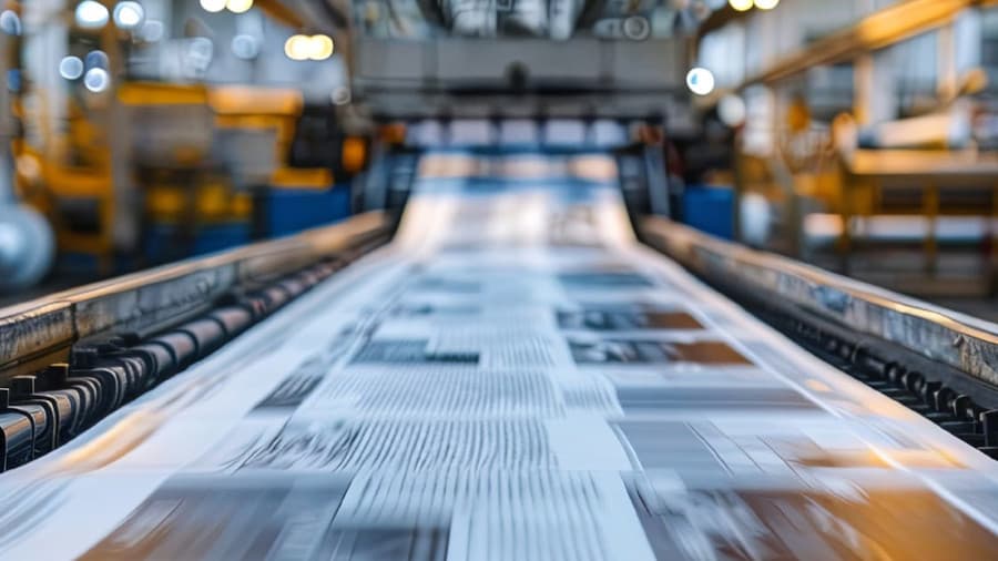 Příklad použití &ndash; rotační tiskařská linka