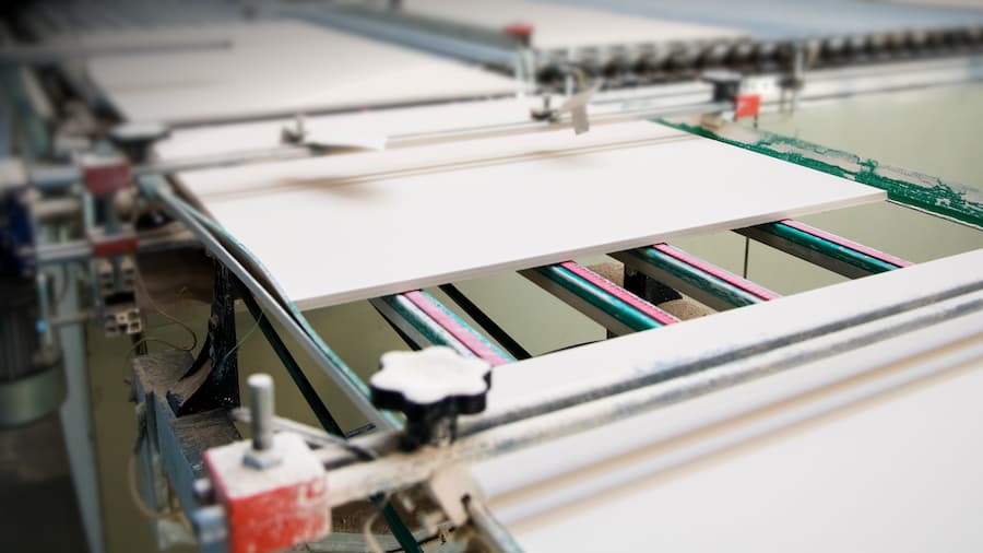 Ukázka výrobní linky v keramickém závodě