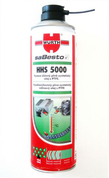 HHS 5000 - syntetický olej s PTFE (sprej, 500 ml) – ilustrativní obrázek