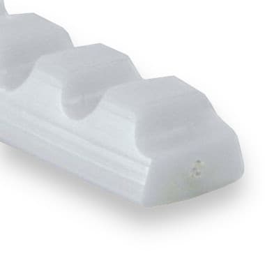 PU75A 17 × 11 (17/B) - ozubený zesílený (80 ShA, polyesterové vlákno, světle šedý) – ilustrativní obrázek